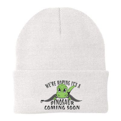We're Hoping It's A Dinosaur Coming Soon Pregnancy Announcement Beanie