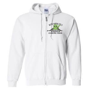 We're Hoping It's A Dinosaur Coming Soon Pregnancy Announcement Full Zip Hoodie