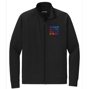 Work Hard In Silence Let Your Success Be The Noise Stretch Full-Zip Cadet Jacket