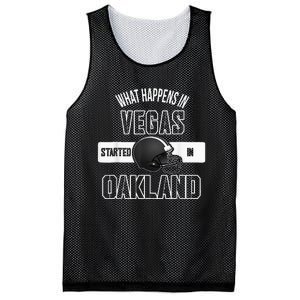 What Happens In Vegas Started In Oakland Perfect Sporty Gift Mesh Reversible Basketball Jersey Tank