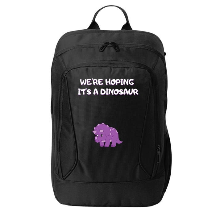 We're Hoping It's A Dinosaur Funny Pregnancy City Backpack