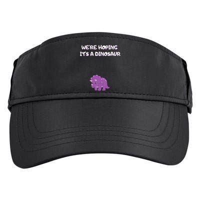 We're Hoping It's A Dinosaur Funny Pregnancy Adult Drive Performance Visor