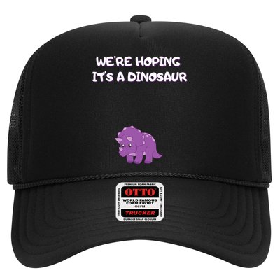 We're Hoping It's A Dinosaur Funny Pregnancy Trucker Hat