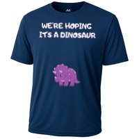 We're Hoping It's A Dinosaur Funny Pregnancy Cooling Performance Crew T-Shirt
