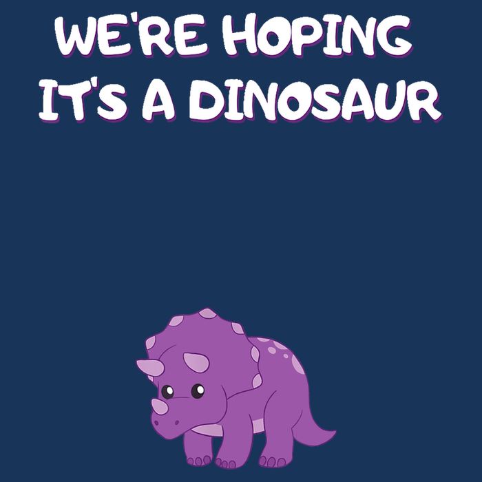 We're Hoping It's A Dinosaur Funny Pregnancy Cooling Performance Crew T-Shirt