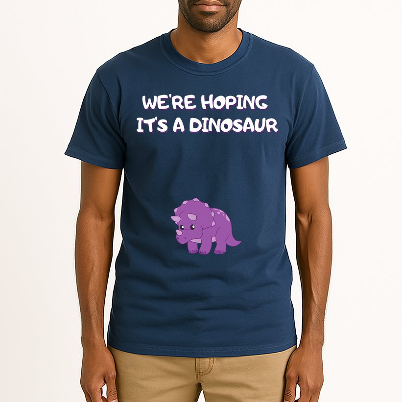 We're Hoping It's A Dinosaur Funny Pregnancy Tall T-Shirt