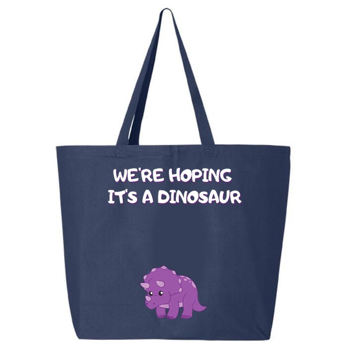 We're Hoping It's A Dinosaur Funny Pregnancy 25L Jumbo Tote