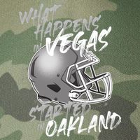 What Happens In Vegas Started In Oakland Football Fan Legacy Tie Dye Trucker Hat