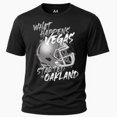 What Happens In Vegas Started In Oakland Football Fan Performance Shirt