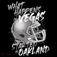 What Happens In Vegas Started In Oakland Football Fan Bucket Hat