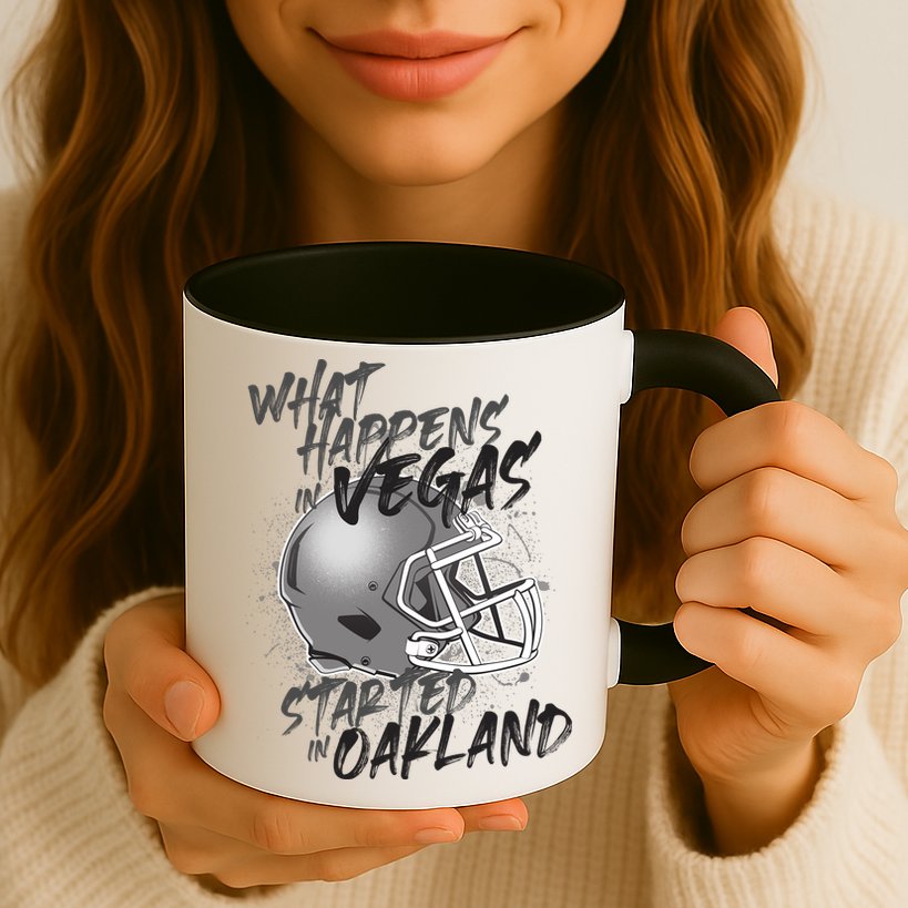 What Happens In Vegas Started In Oakland Football Fan Mug