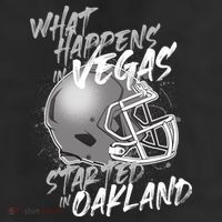 What Happens In Vegas Started In Oakland Football Fan 11oz C Handle Ceramic Mug