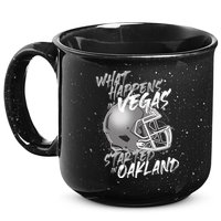 What Happens In Vegas Started In Oakland Football Fan 15oz Campfire Ceramic Mug