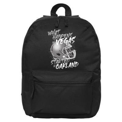 What Happens In Vegas Started In Oakland Football Fan 16 in Basic Backpack