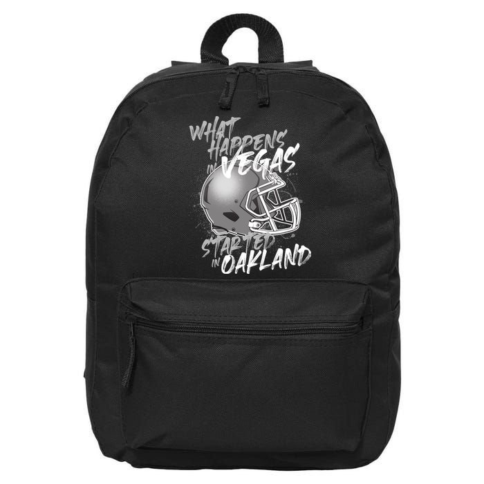 What Happens In Vegas Started In Oakland Football Fan 16 in Basic Backpack
