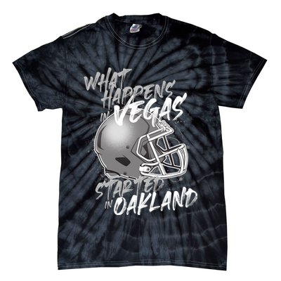 What Happens In Vegas Started In Oakland Football Fan Tie-Dye T-Shirt