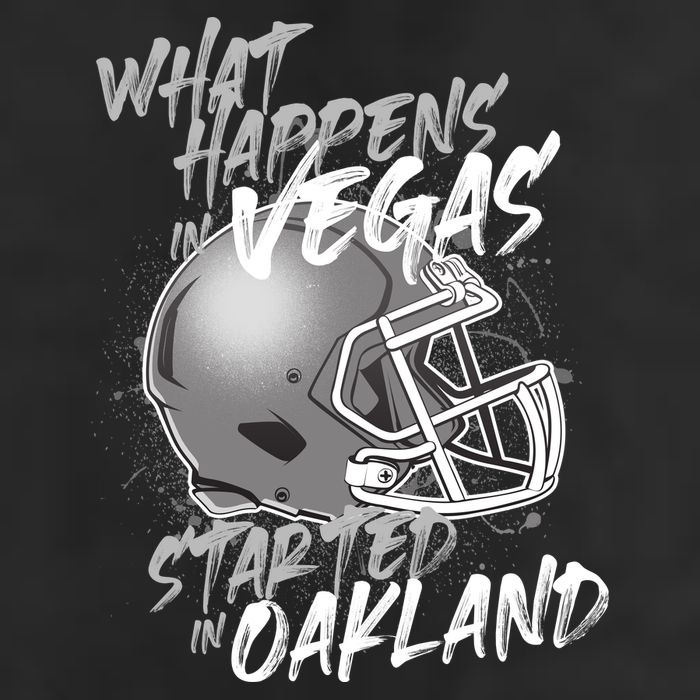 What Happens In Vegas Started In Oakland Football Fan Golf Towel