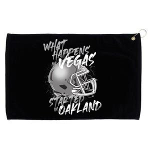 What Happens In Vegas Started In Oakland Football Fan Grommeted Golf Towel