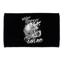 What Happens In Vegas Started In Oakland Football Fan Microfiber Hand Towel