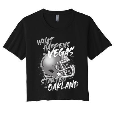 What Happens In Vegas Started In Oakland Football Fan Crop Top