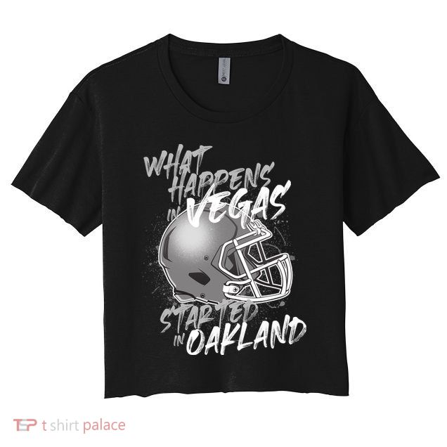 What Happens In Vegas Started In Oakland Football Fan Crop Top