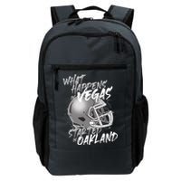 What Happens In Vegas Started In Oakland Football Fan Backpack