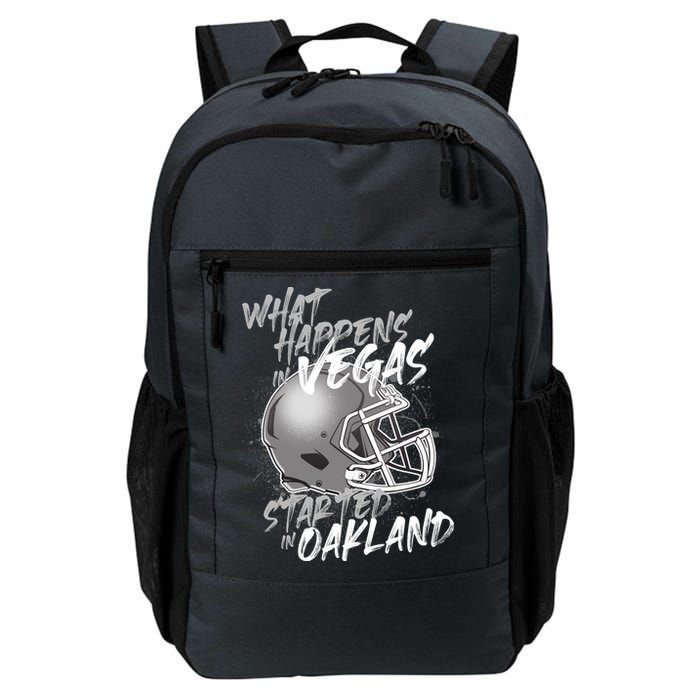 What Happens In Vegas Started In Oakland Football Fan Backpack