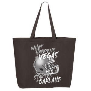 What Happens In Vegas Started In Oakland Football Fan 25L Jumbo Tote