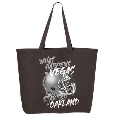 What Happens In Vegas Started In Oakland Football Fan 25L Jumbo Tote