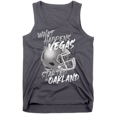 What Happens In Vegas Started In Oakland Football Fan Tank Top