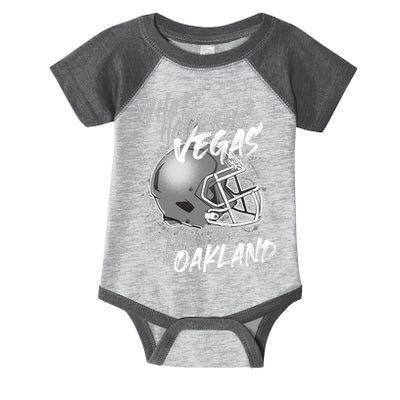 What Happens In Vegas Started In Oakland Football Fan Infant Baby Jersey Bodysuit
