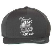 What Happens In Vegas Started In Oakland Football Fan Wool Snapback Cap
