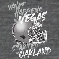 What Happens In Vegas Started In Oakland Football Fan Wool Snapback Cap