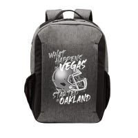What Happens In Vegas Started In Oakland Football Fan Vector Backpack