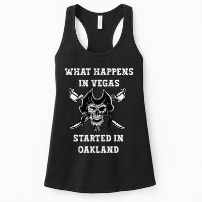What Happens In Vegas Started In Oak Town Womens Tank Top