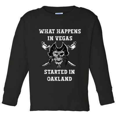 What Happens In Vegas Started In Oak Town Toddler Long Sleeve Shirt
