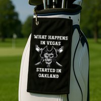 What Happens In Vegas Started In Oak Town Golf Towel