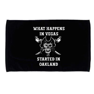 What Happens In Vegas Started In Oak Town Microfiber Hand Towel