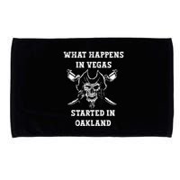 What Happens In Vegas Started In Oak Town Microfiber Hand Towel