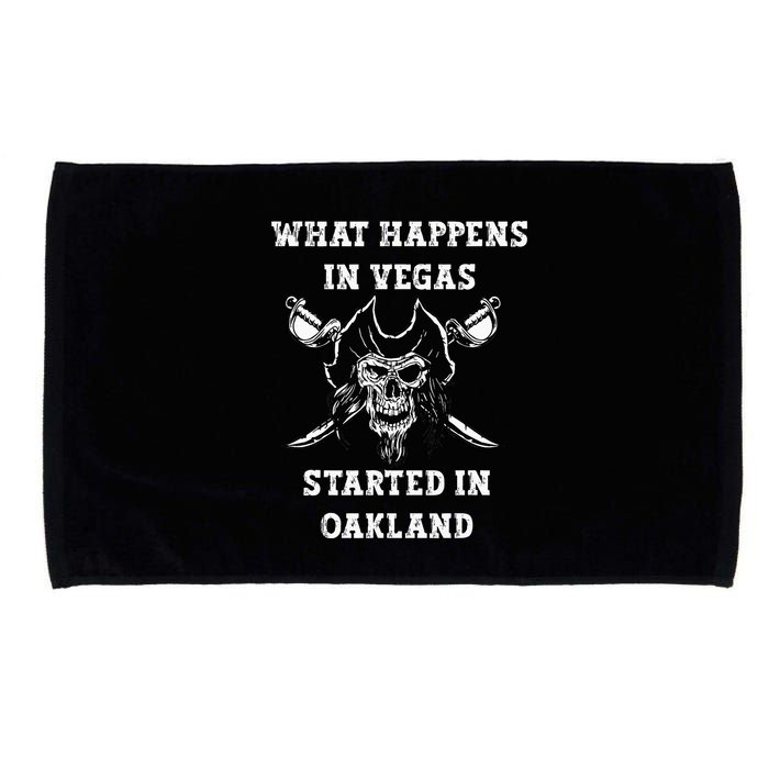 What Happens In Vegas Started In Oak Town Microfiber Hand Towel