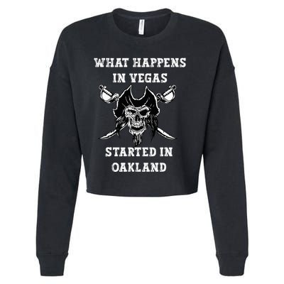 What Happens In Vegas Started In Oak Town Cropped Pullover Crew
