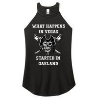 What Happens In Vegas Started In Oak Town Women's Perfect Tri Rocker Tank