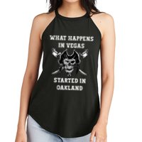 What Happens In Vegas Started In Oak Town Women's Perfect Tri Rocker Tank