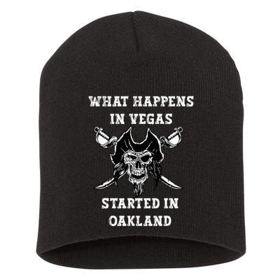 What Happens In Vegas Started In Oak Town Short Acrylic Beanie