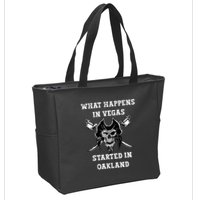 What Happens In Vegas Started In Oak Town Zip Tote Bag