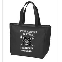 What Happens In Vegas Started In Oak Town Zip Tote Bag
