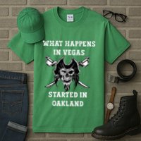 What Happens In Vegas Started In Oak Town Tall T-Shirt