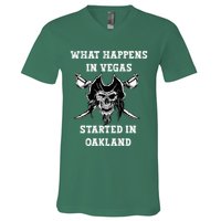 What Happens In Vegas Started In Oak Town V-Neck T-Shirt