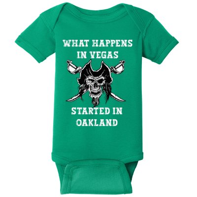 What Happens In Vegas Started In Oak Town Baby Bodysuit