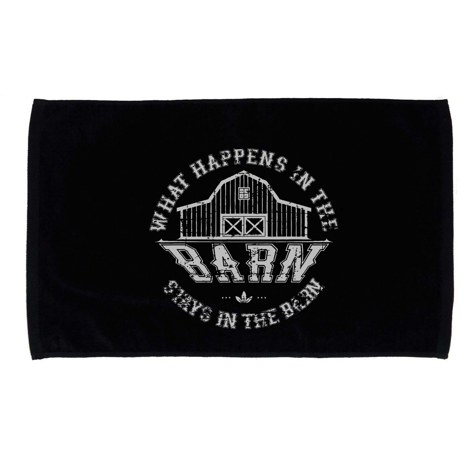What Happens In The Barn Stays In The Barn Farmer Stories Microfiber Hand Towel